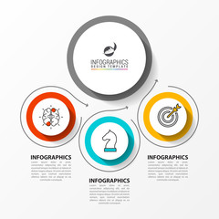 Infographic design template. Creative concept with 3 steps