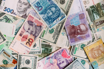 background of euro banknotes