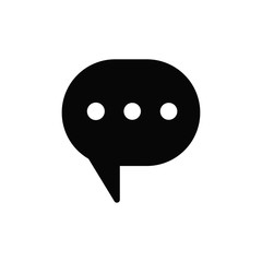 bubble speak icon trendy flat design 