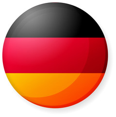 Circular country flag icon illustration ( button badge ) / Germany