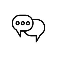 bubble speak icon trendy flat design 