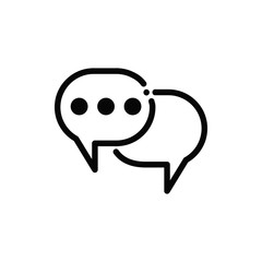 bubble speak icon trendy flat design 