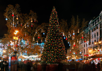 Fototapeta premium Christmas market -Budapest - Hungary