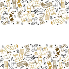 Christmas background, hand drawn elements. Ideal for web site, web page, flyer, poster or advert..