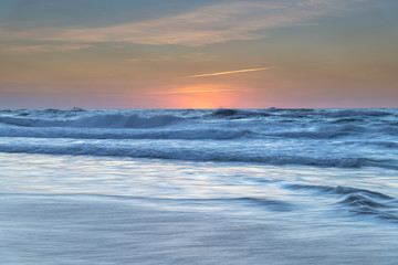 Fototapeta na wymiar Clear Skies Beach Sunrise Seascape