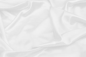 white satin fabric texture soft blur background