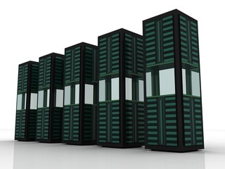 3d rendering Database storage data base