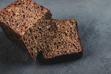 appetizing freshly baked sliced bread