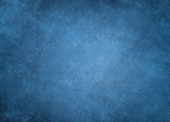 Blue, shabby background. Blue pattern, fabric texture.