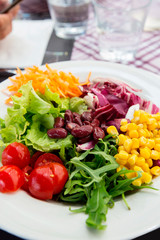Portion of Healthy Vegetable Salad