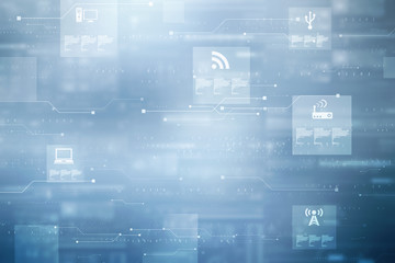 Digital Abstract technology background,2d illustration