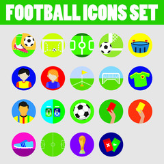 Football Icons vector collection