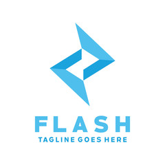 Flash Tech Logo Design Inspiration For Business And Company