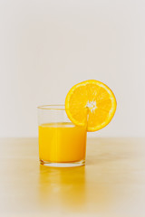 Glass of orange juice