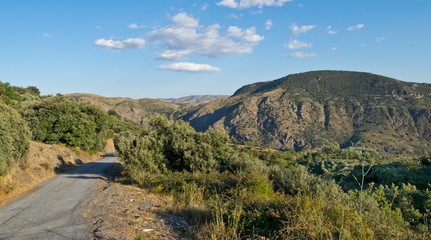 Hiking in Alpujarra in Spain