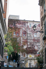 old street in rome italy