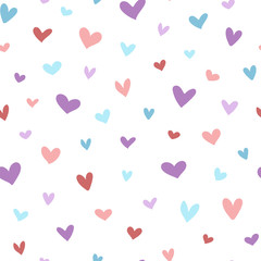 Colorful heart pattern