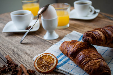morning breakfast croissant