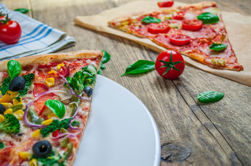 Traditional italian pizza