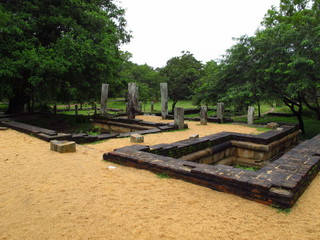 Fototapeta na wymiar Rathna Prasadaya, Anuradhapura, Sri Lanka
