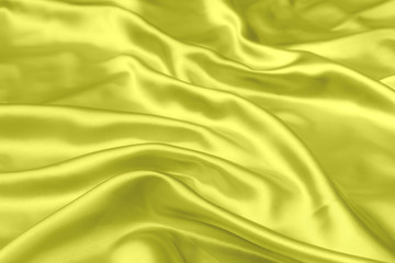 Yellow satin fabric texture soft background