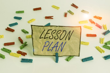 Handwriting text writing Lesson Plan. Conceptual photo a teacher s is detailed description of the...