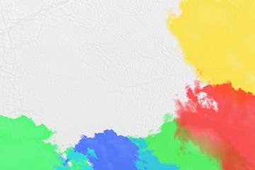 Abstract colorful watercolor on wall or paper background with copy space