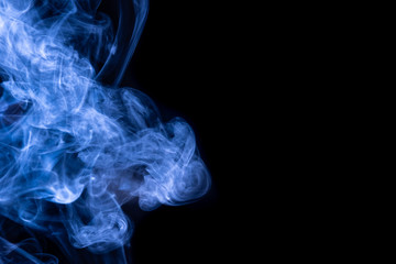 Smoke colorful &black for background