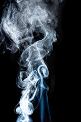 Smoke colorful &black for background