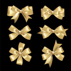 Ribbon and bow illustration, valentines day design elements isolated on white background, festive clip art