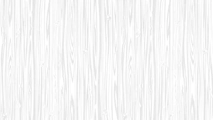 Tuinposter Wooden white soft  surface background, vector plank wood texture © arturaliev