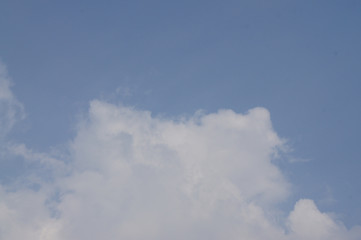 Blue sky and white clouds
