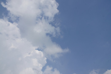 Blue sky and white clouds