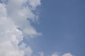 Blue sky and white clouds