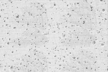 White wall or gray paper texture with leaves pattern,abstract cement surface background,concrete pattern,painted cement