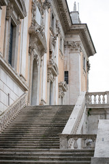 Obraz premium Stairs to Rome City Hall on Capitoline Hill Rome Italy