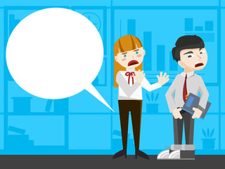 Business people are fighting and arguing 