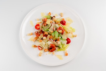 salad on a plate