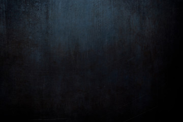 Old rusty dark blue metallic wall