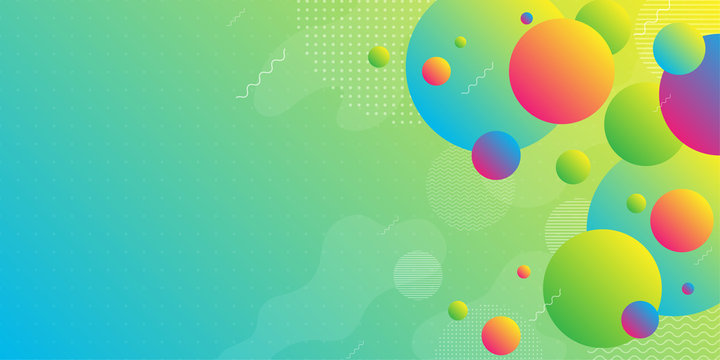 Colorful abstract background using minimal geometry as an element.