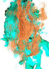 Alcohol ink.  Background. White Marble Texture. Sophisticated Illustration. Gold Watercolor Paint. Colorful Faded Flow. Abstract Ethereal Fluid. Golden Liquid Texture.