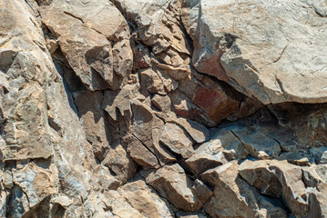 Fototapeta premium Detail of the rocks that make up the mountainous region of Sorrento