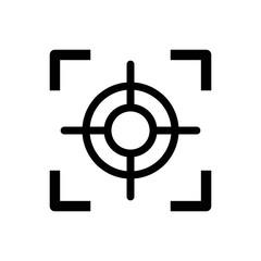 Obraz premium focus icon eps10 vector eps jpg picture flat app web art