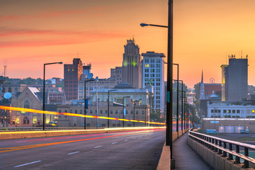 Fototapeta na wymiar Youngstown, Ohio, USA downtown skyline
