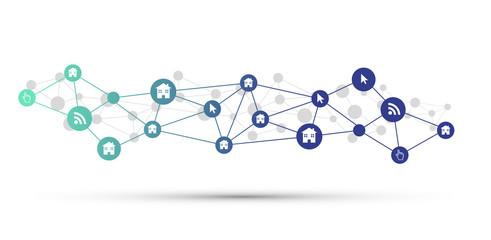 link, collegamenti, case, appartamenti, condivisione,  © xyz+