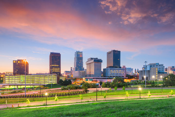 Akron, Ohio, USA downtown skyline - obrazy, fototapety, plakaty
