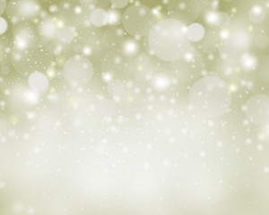 Gold yellow abstract background with snowflakes winter and bokeh white blurred beautiful shiny light, use illustration Christmas new year wallpaper backdrop and texture your product. 