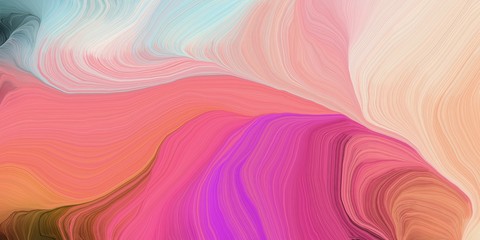 Obraz premium abstract design swirl waves. can be used as wallpaper, background graphic or texture. graphic illustration with light coral, light gray and mulberry colors