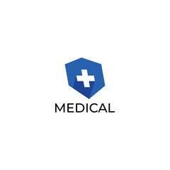 Medical pharmacy logo design template.