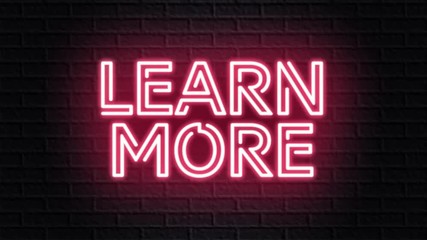 red neon video animation learn more - Powered by Adobe